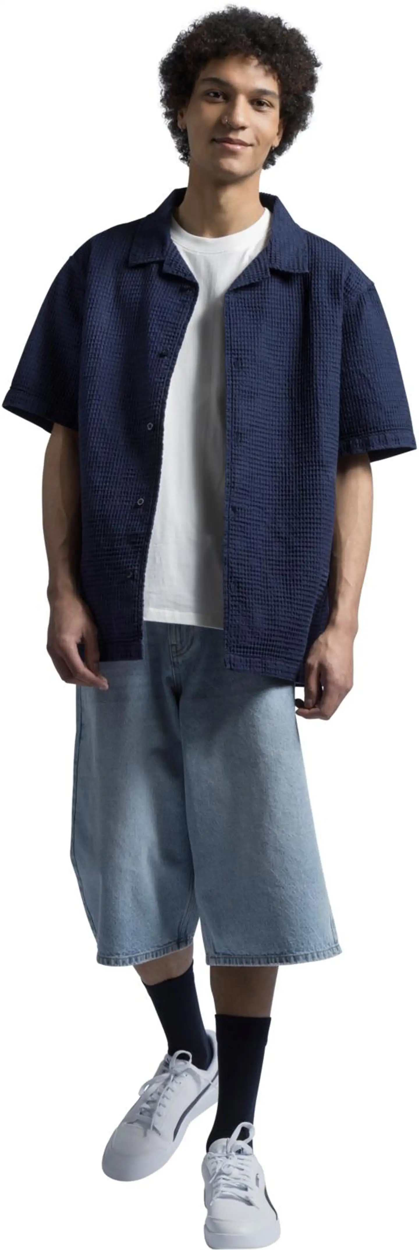 WKLY. miesten lyhythihainen paita 194W252509 - Navy Blazer - 3
