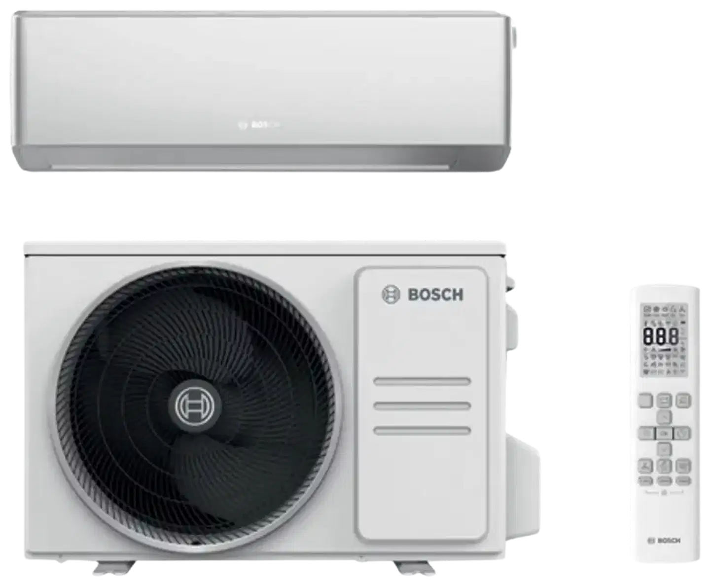 Bosch Climate 7100 35-hes ilmalämpöpumppu hopea asennettuna - 1