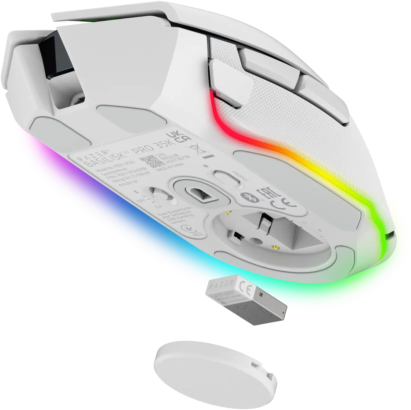 Razer Basilisk V3 pro 35k langaton pelihiiri valkoinen - 5