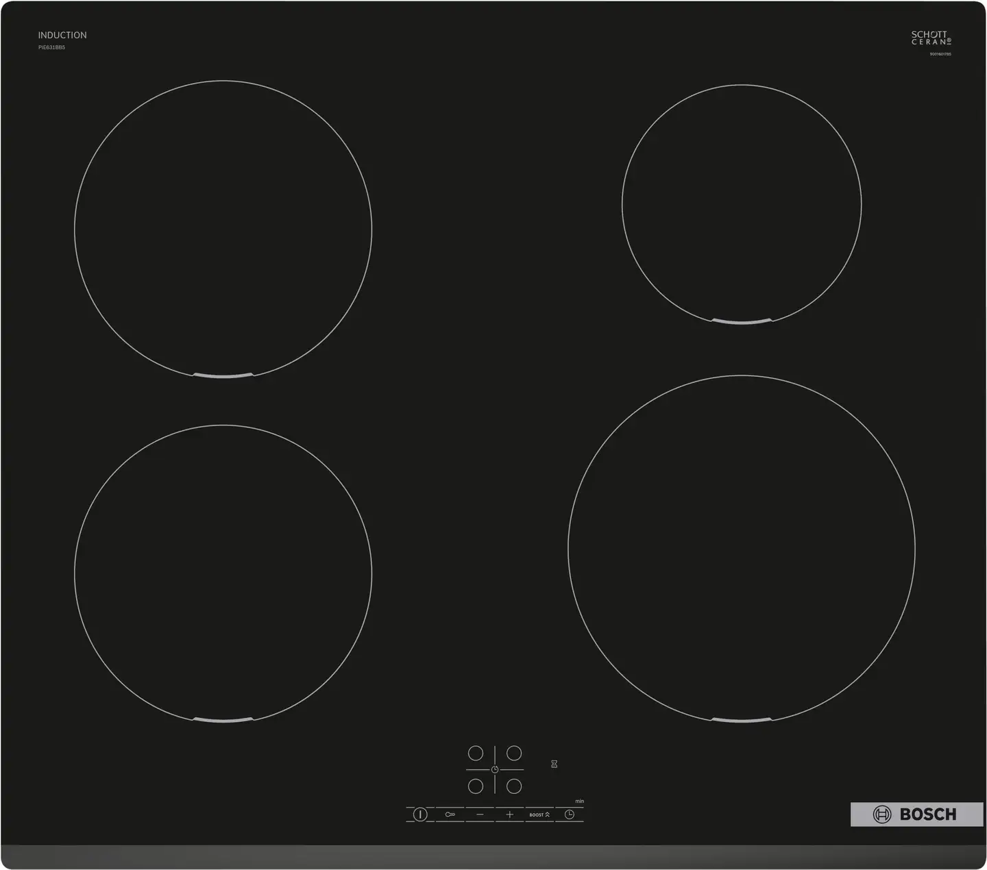 Bosch induktiokeittotaso PIE631BB5E 60 cm musta