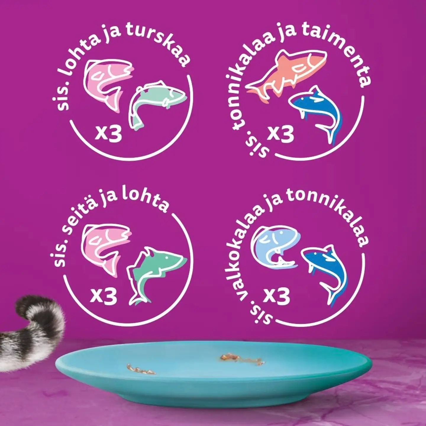 Whiskas 1+ Duo Meren Herkut hyytelössä (12 x 85 g) - 3