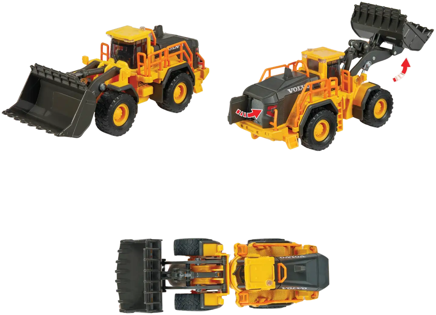 Majorette Volvo Pyöräkuormaaja, 1:43, 21 cm - 7