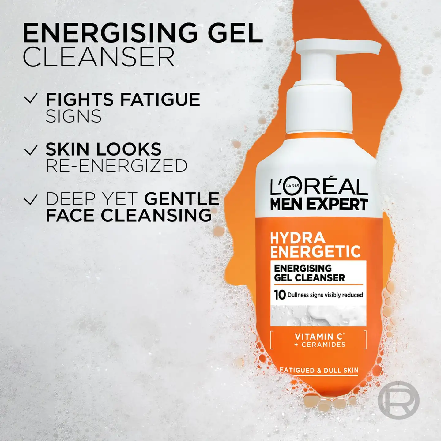 L'Oréal Paris Men Expert Hydra Energetic virkistävä puhdistusgeeli kasvoille 260 ml - 4