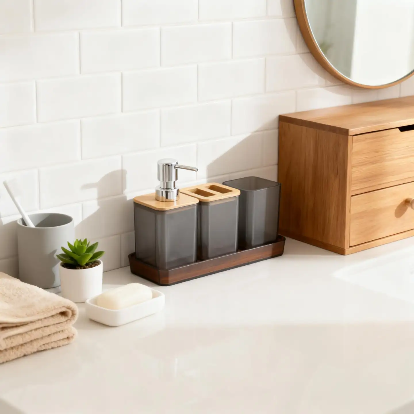 House kylpyhuonetarvikesetti 4 osaa - 5