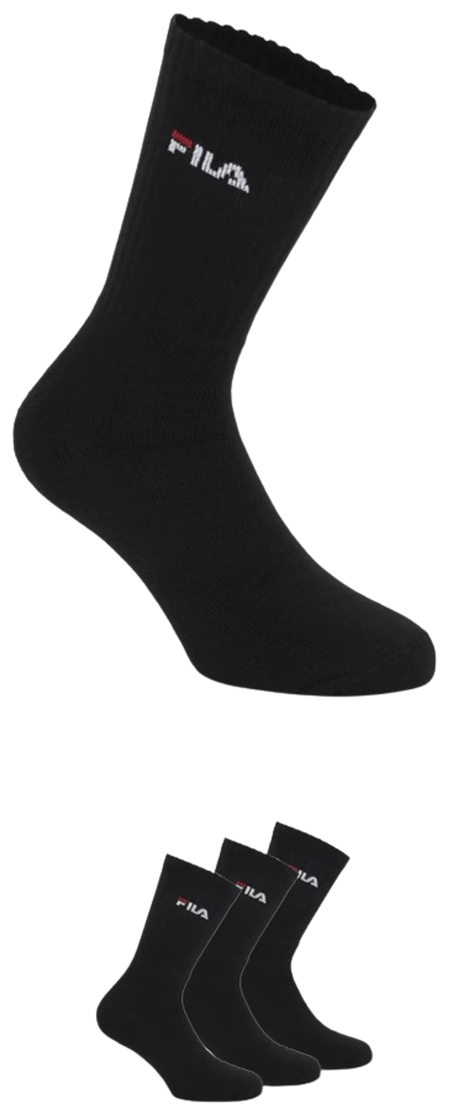 Fila unisex tennissukat 3-pack F9575/3 - BLACK - 2