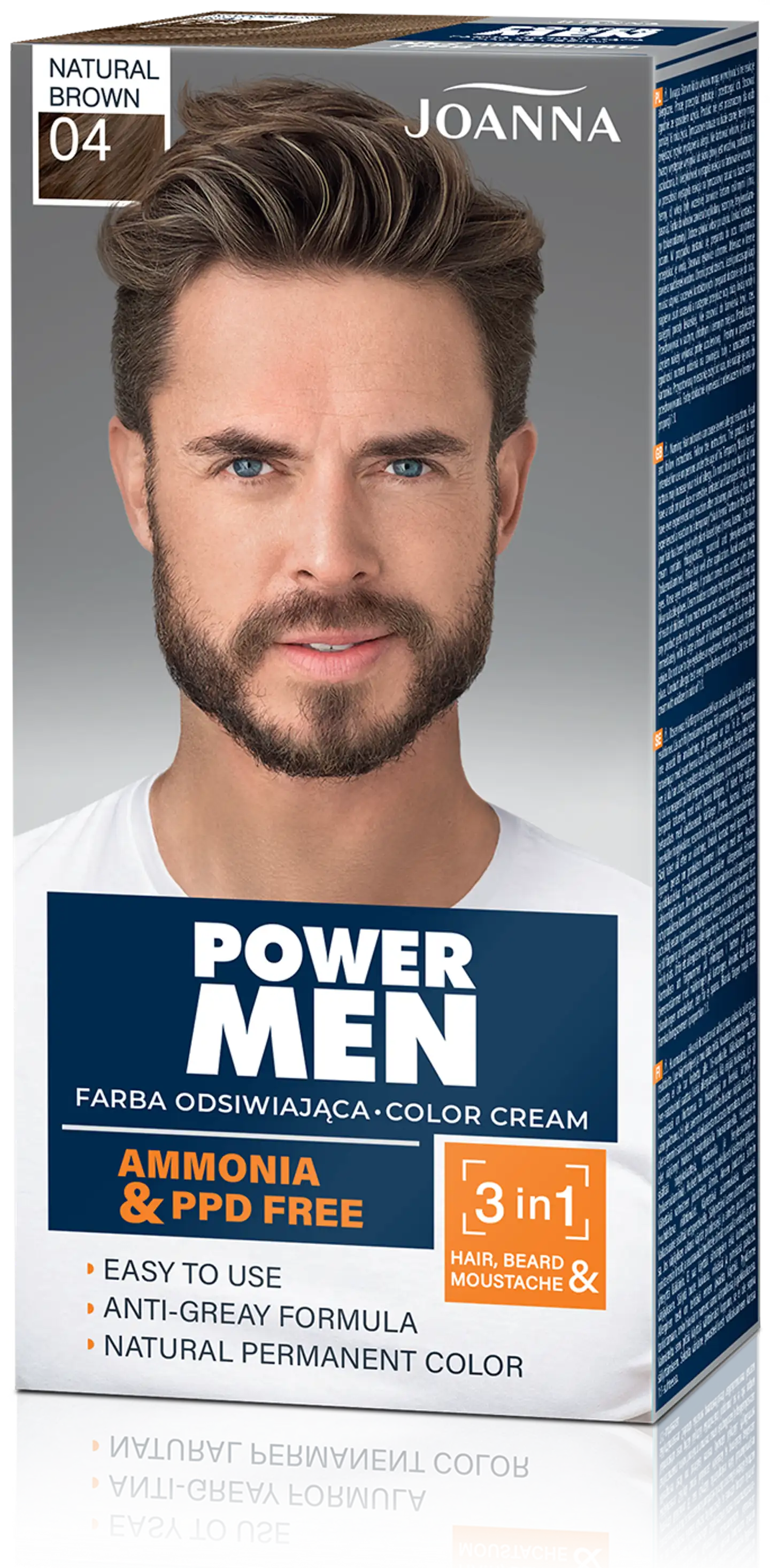 Joanna Power men hiusväri 04 Natural brown permanent