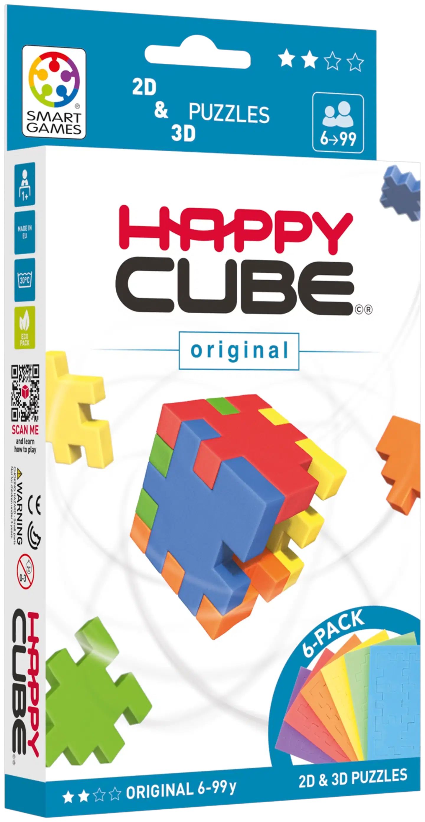 Happy Cube Pulmakuutio original 6-pack - 2