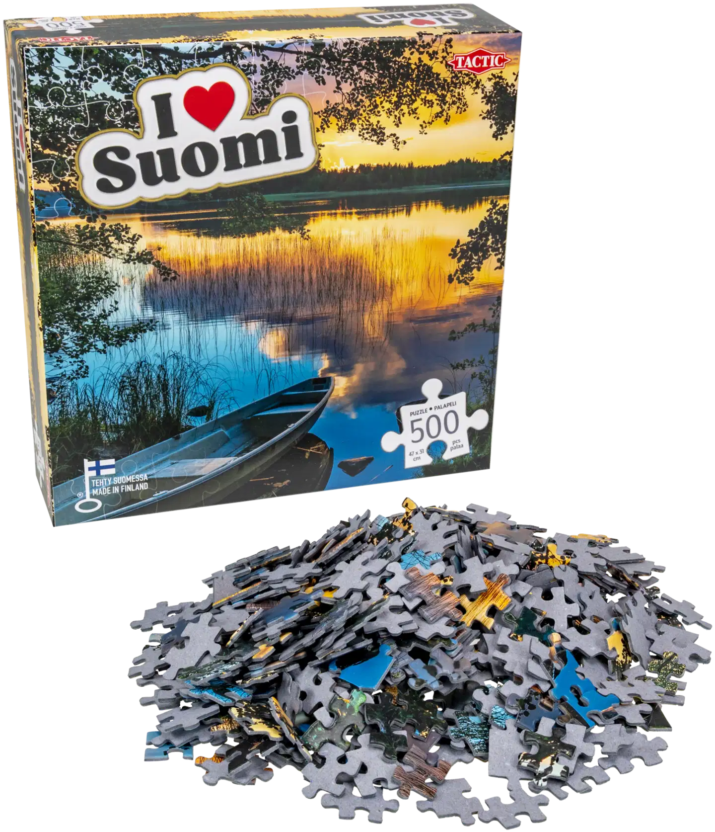 Tactic Palapeli I love Suomi One of the Thousand Lakes 500 palaa - 2