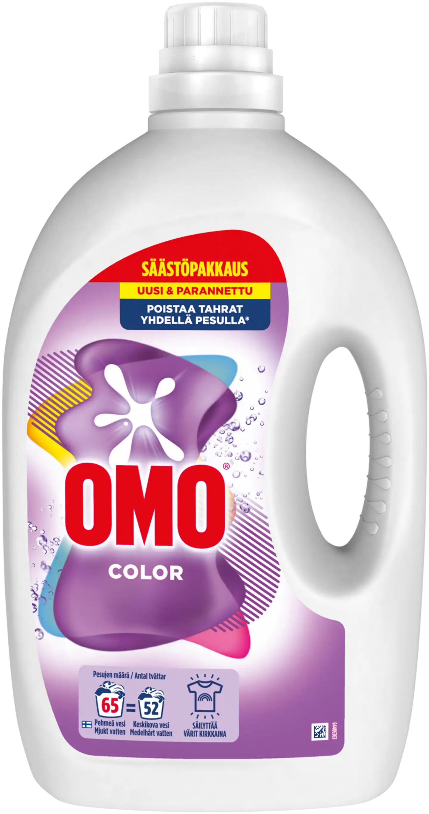 Omo Color Pyykinpesuaine Värillisille vaatteille 2600 ml 65 pesua