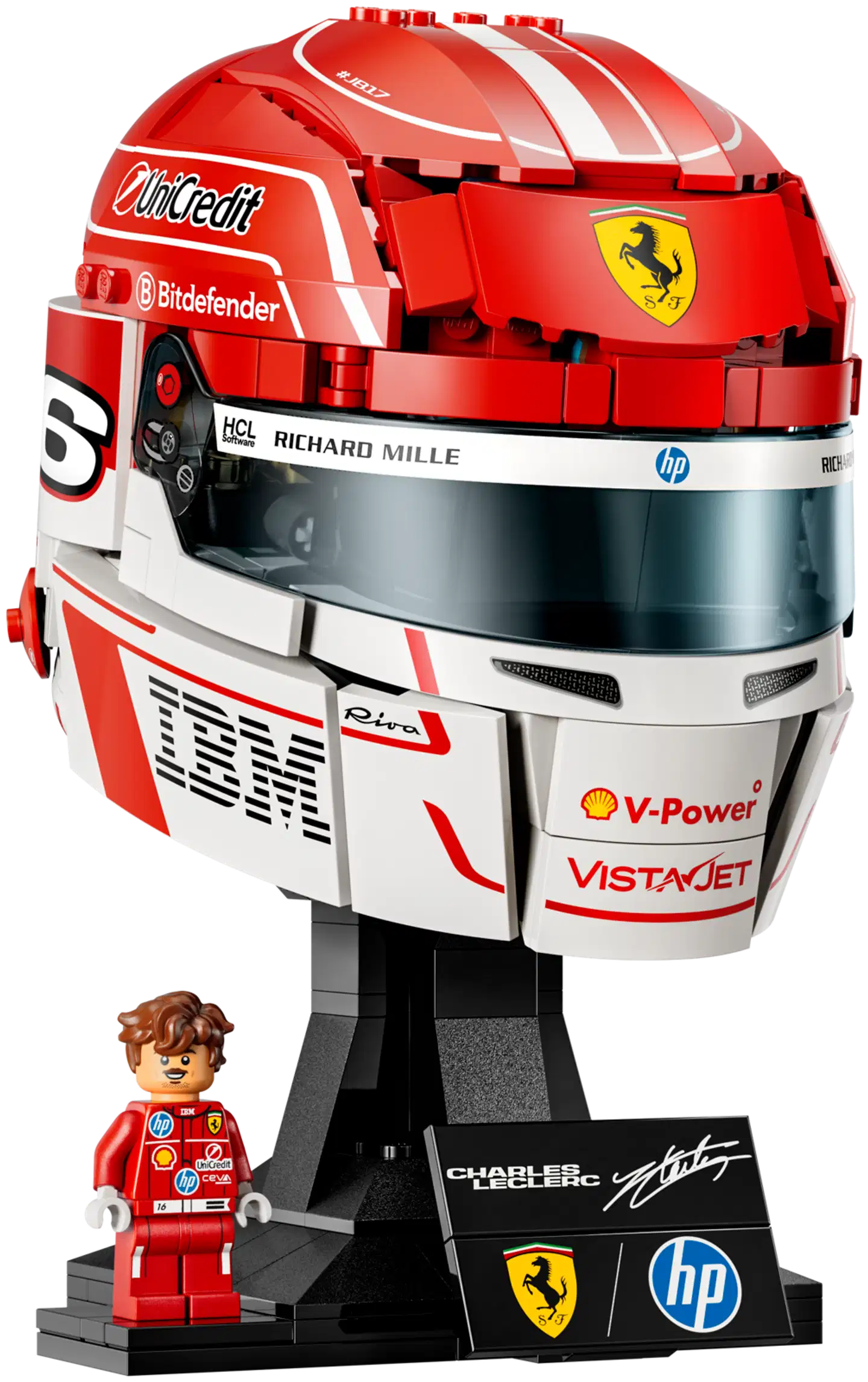 LEGO® Editions Formula 1 43014 Scuderia Ferrari HP ‑kypärä – Charles Leclerc - 2