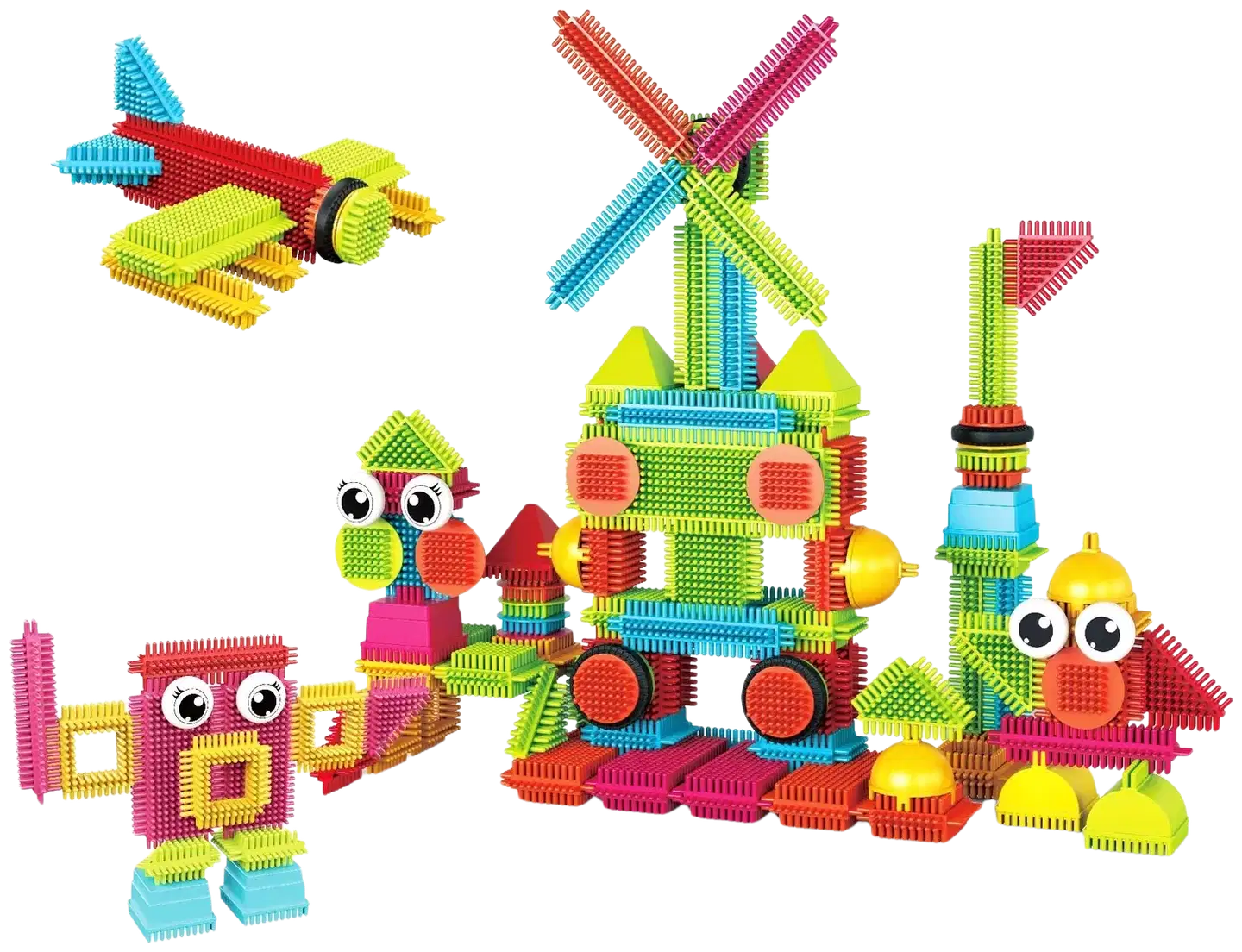 PicassoTiles lelu Bristlelock rakennussarja 112 osaa - 2