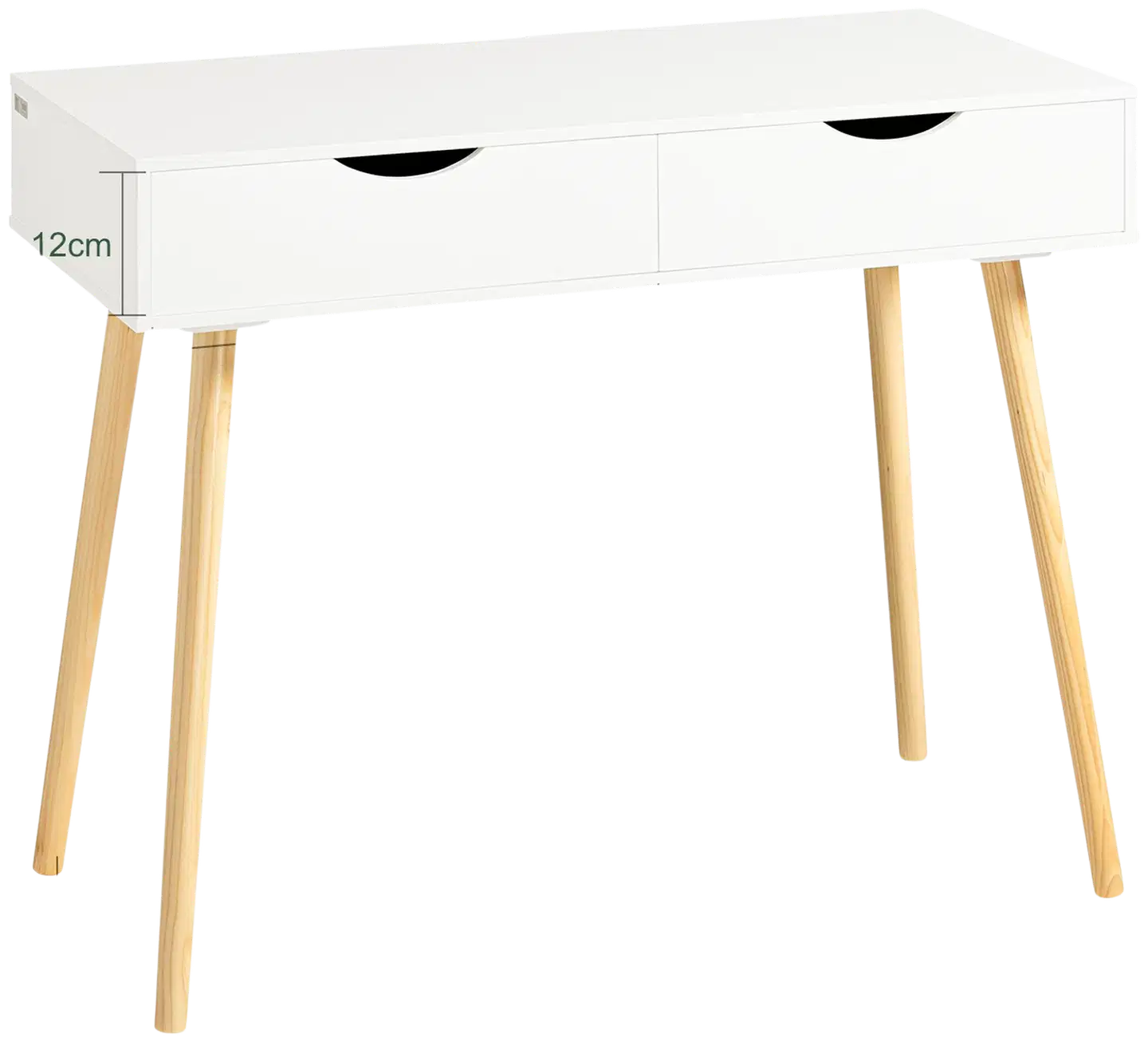 SoBuy työpöytä valkoinen FWT40-WN - 3
