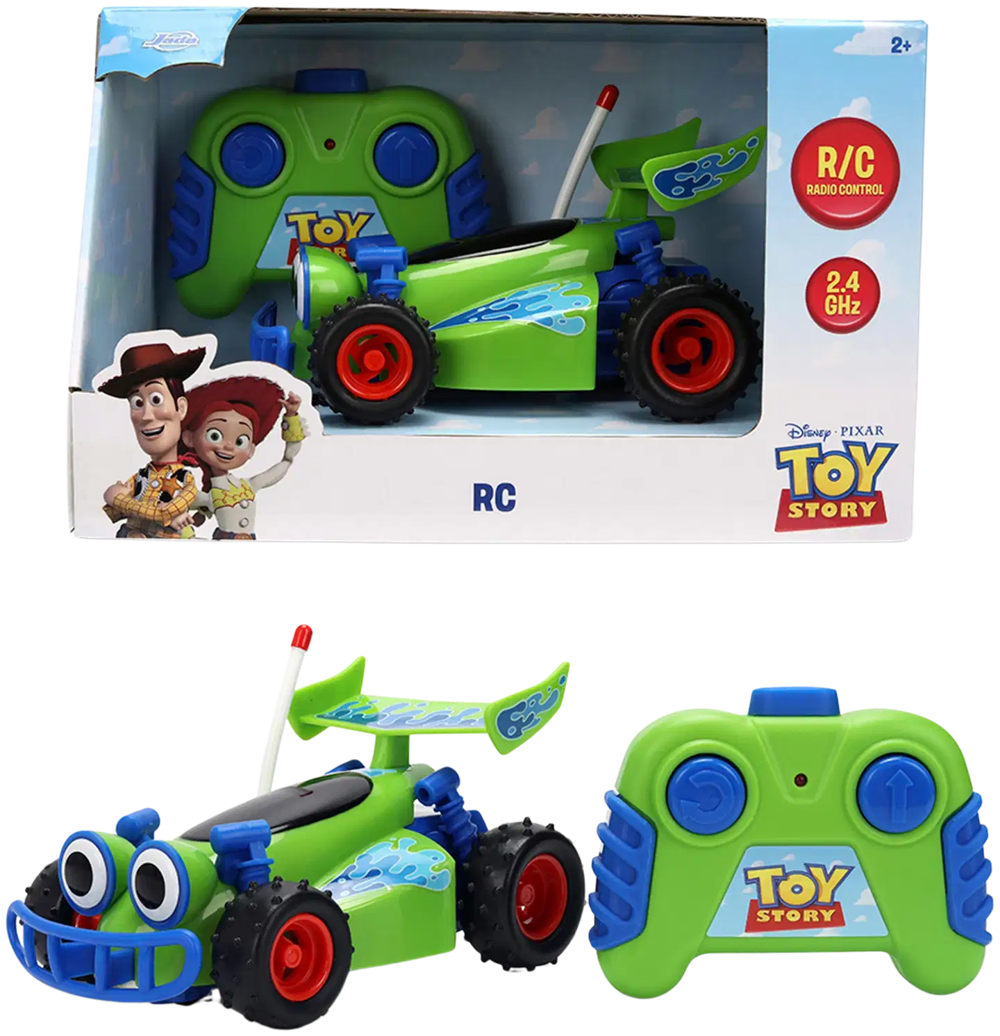 Jada RC Toy Story Turbo Buggy, 14 cm, 1:32, 1-kanavainen, 2,4 GHz - 1