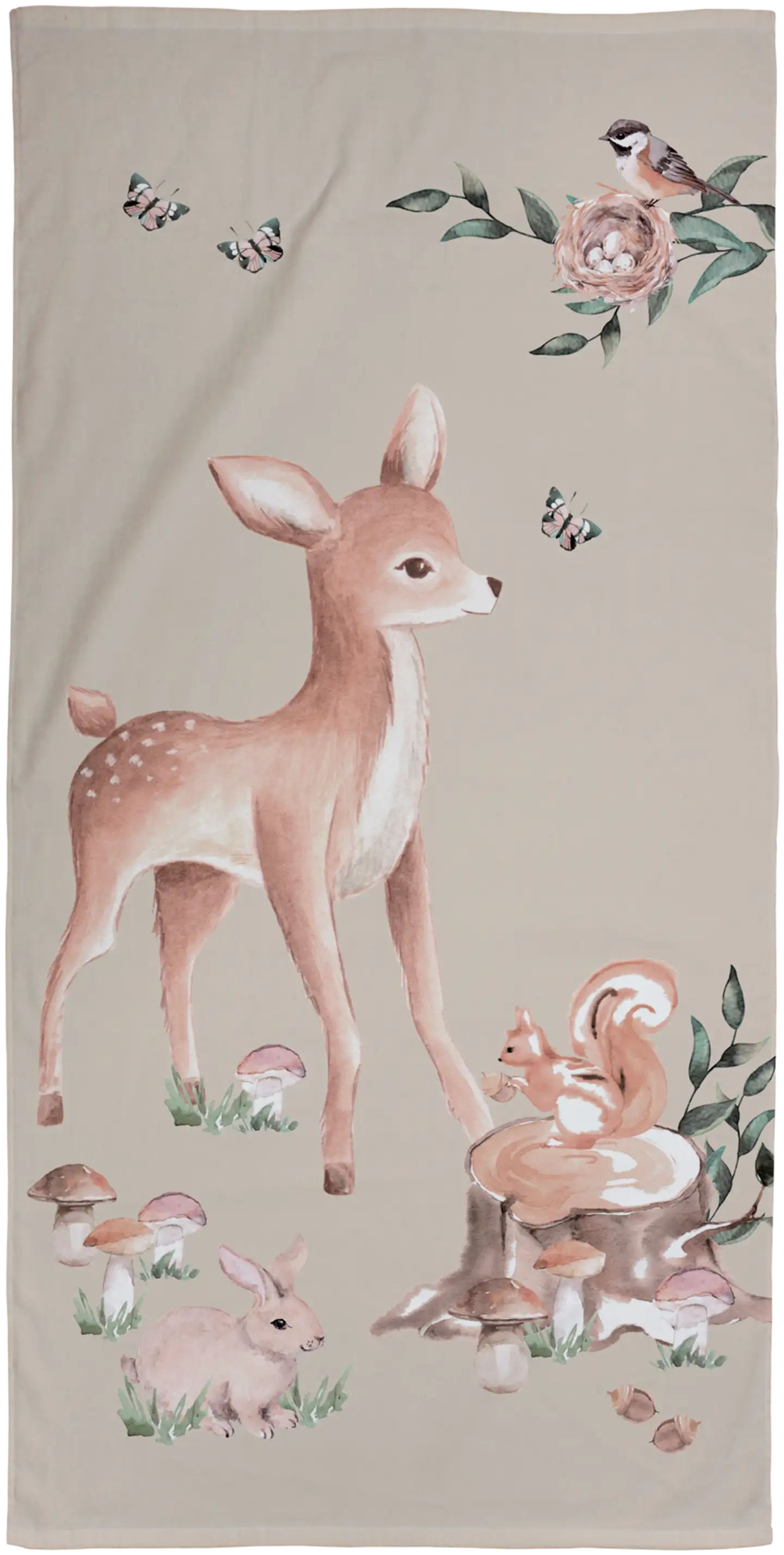 Ciraf lasten pyyhe Bambi 70x140 cm, beige