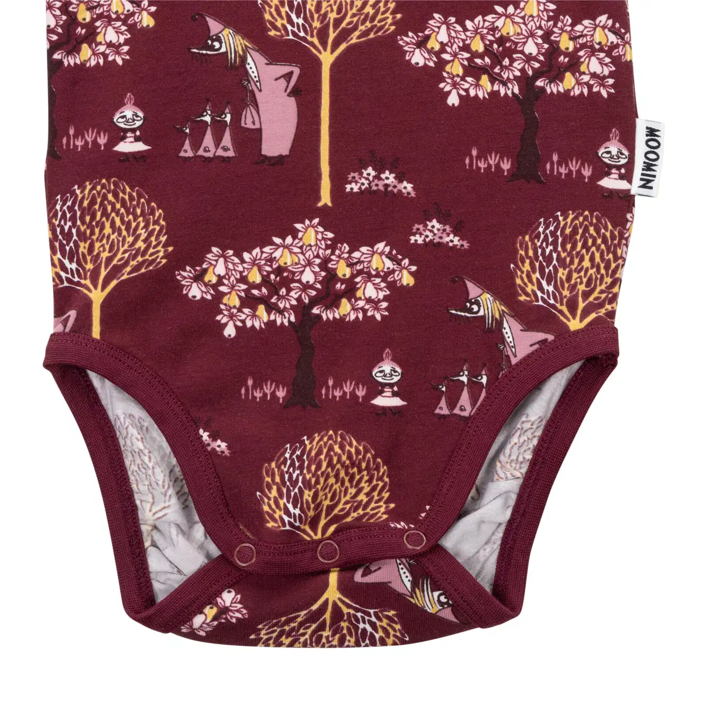 Muumi vauvojen body Vilijonkka 593261 - burgundi - 3