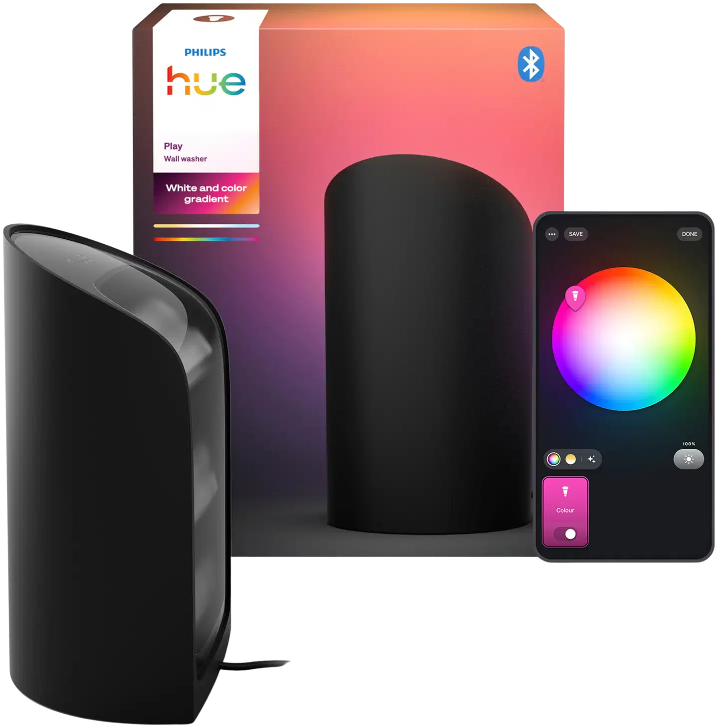 Philips Hue Play wall washer -valaisin 20W 2000-6500K 1035LM musta - 1