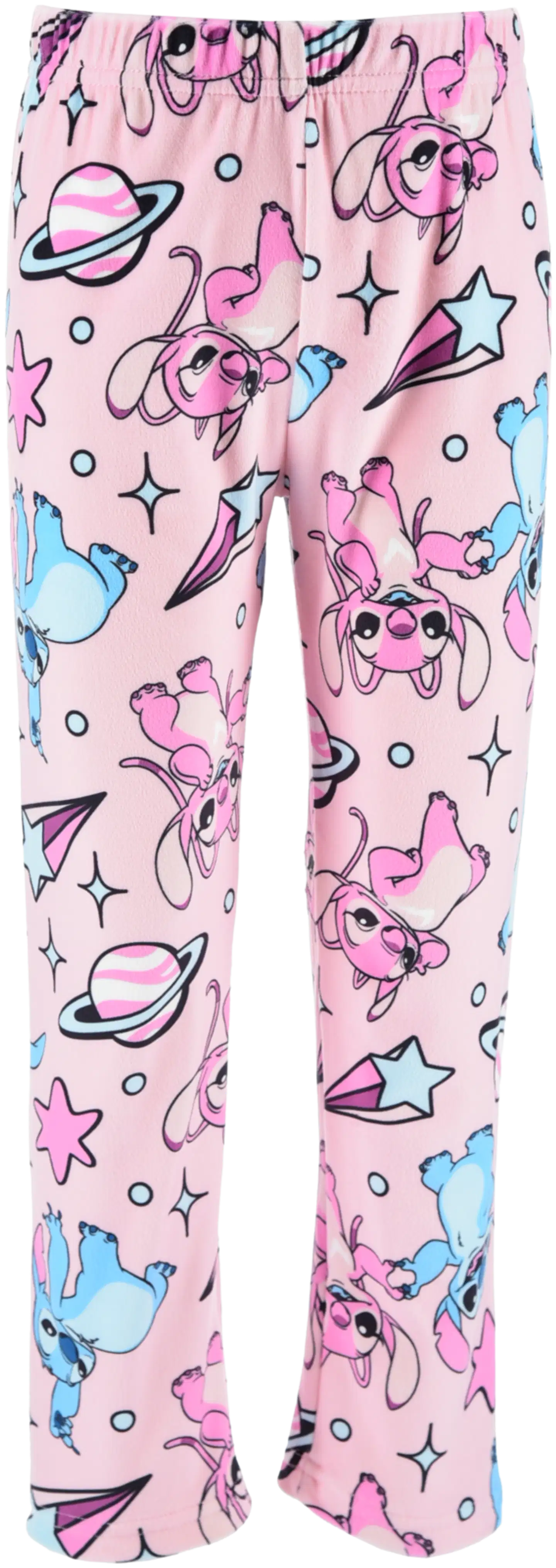 Lasten Lilo Et Stitch pyjama, hieno supersoft kangas - pink - 4