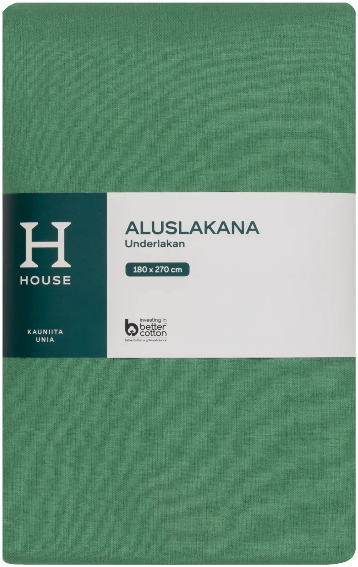 House aluslakana 180 x 270 cm vihreä