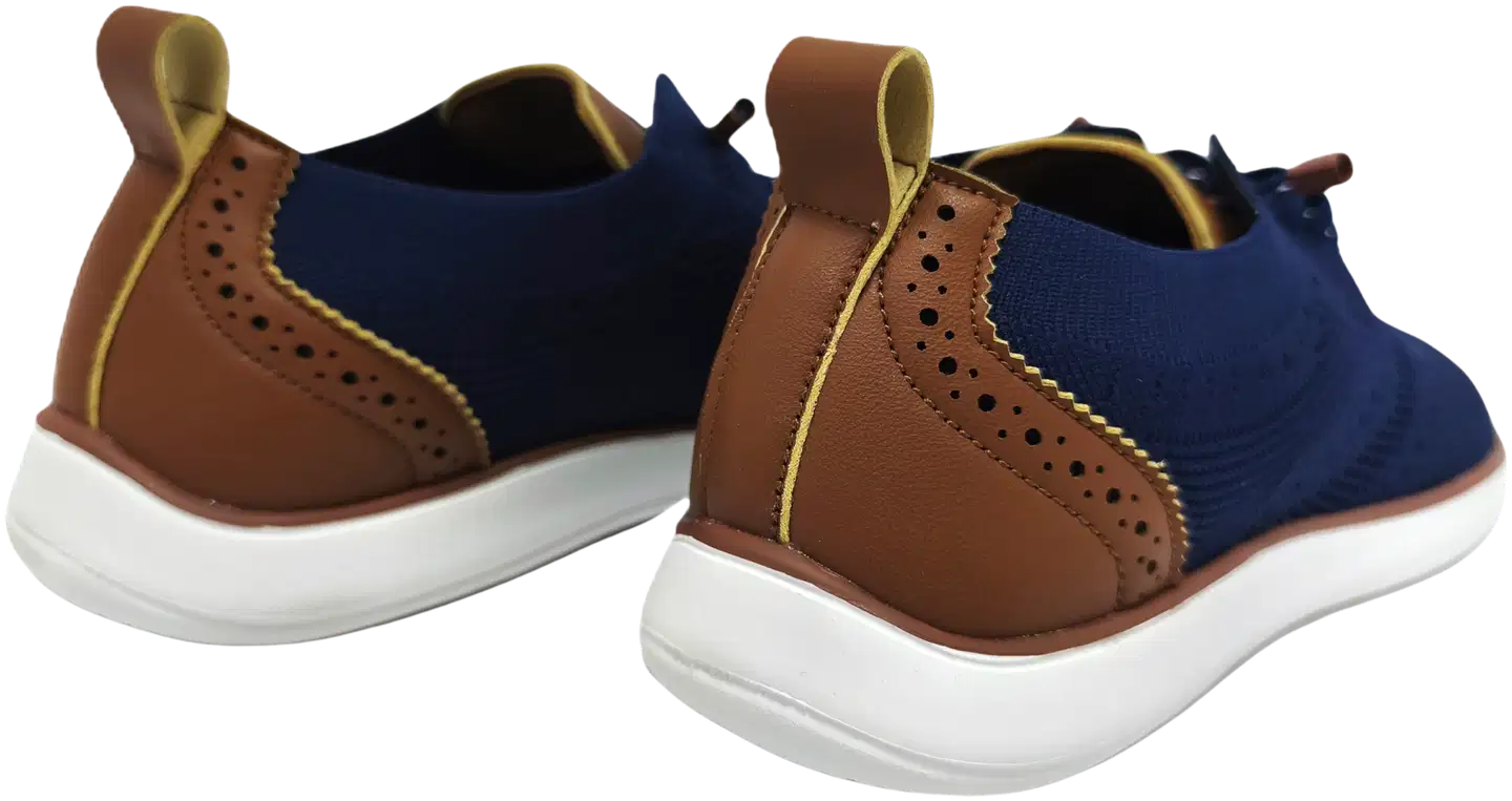 House miesten paljasjalkakengät Icarus BF K-S6124NAV - Navy/brown - 2