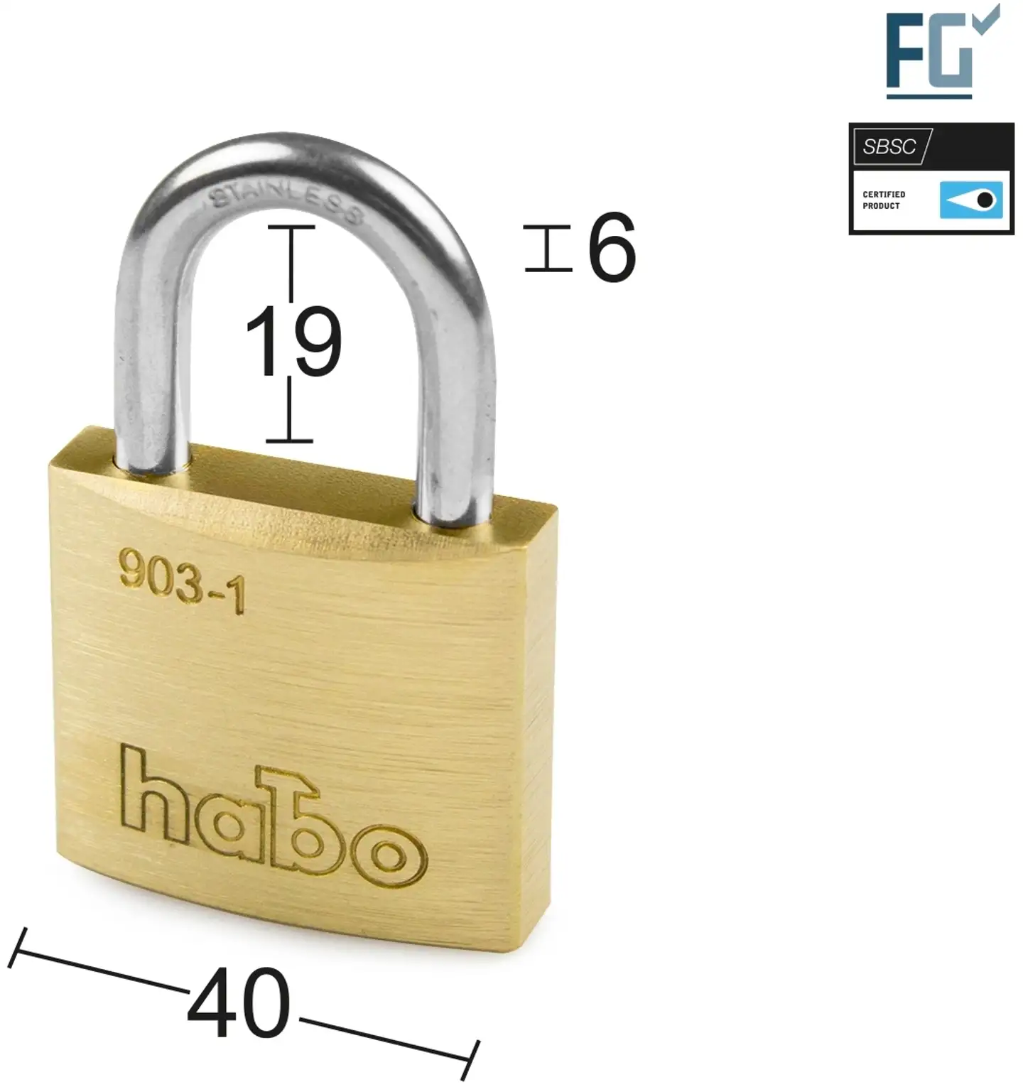 Habo riippulukko 903-1 lk 1