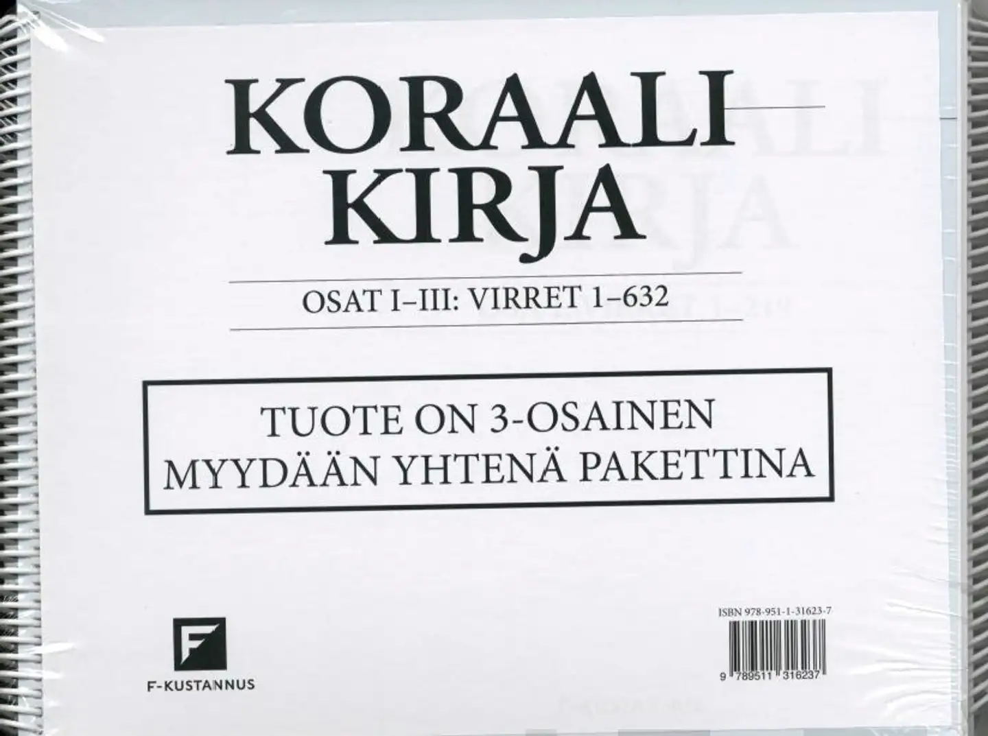 Koraalikirja 1-3 - Virret 1-632