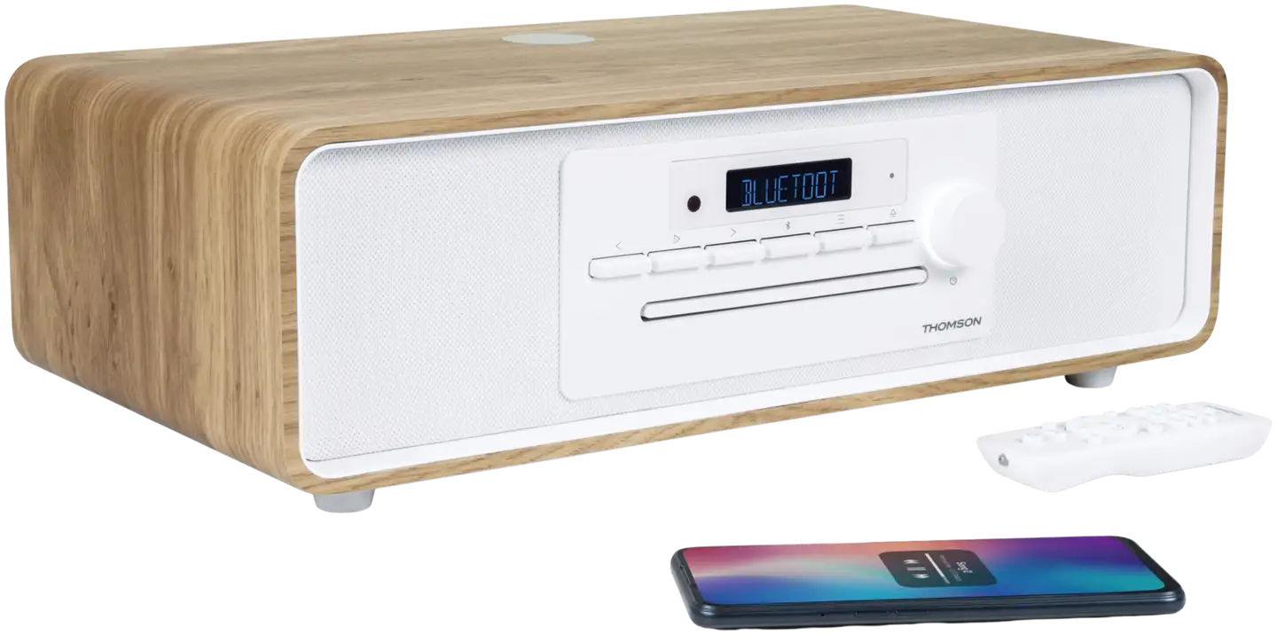 Thomson mikrohifijärjestelmä MIC301IBT puu/valkoinen - 5