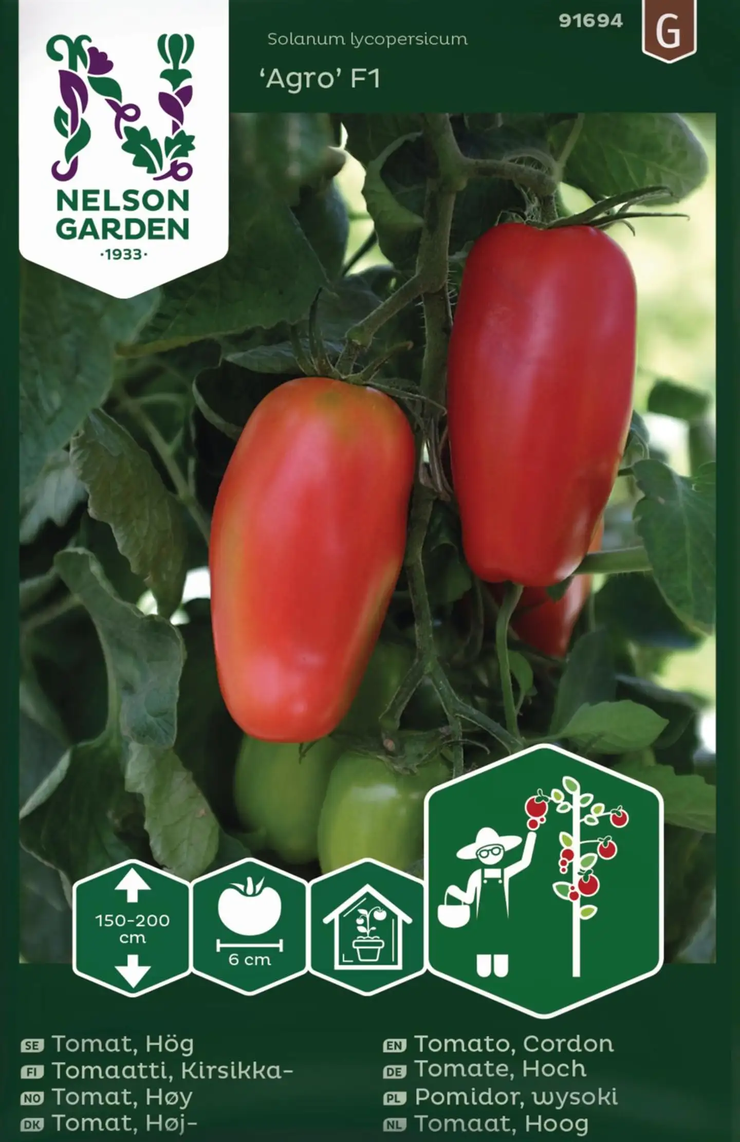 Nelson Garden tomaatti, Agro F1 - 1