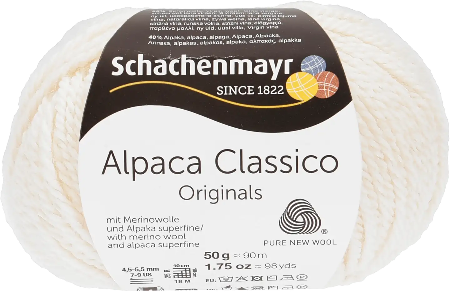 Schachenmayr neulelanka Alpaca Classico 50g valkoinen - 1