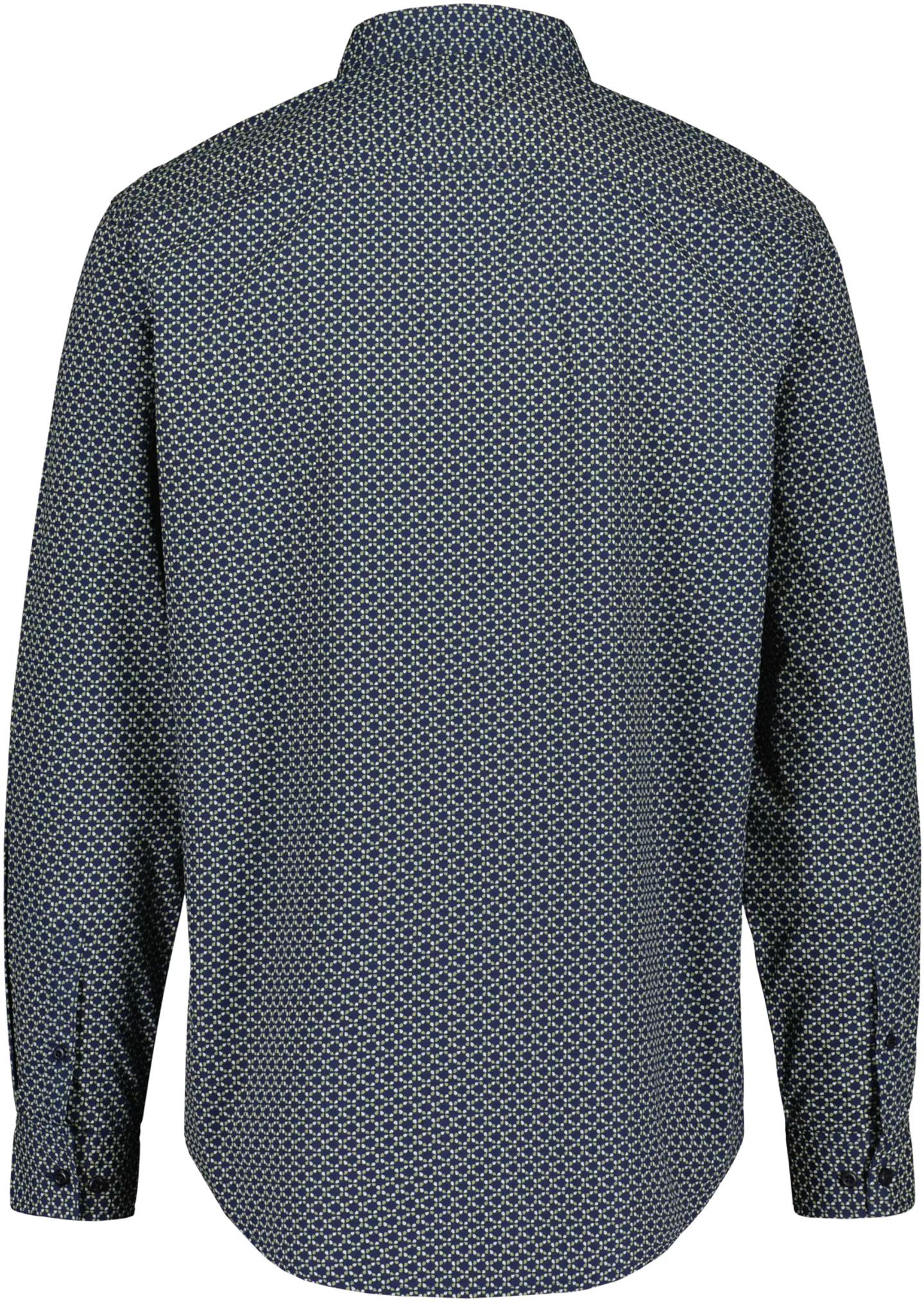 House miesten kuosillinen kauluspaita 194H032611, PatternLab - Dark navy base color - 2