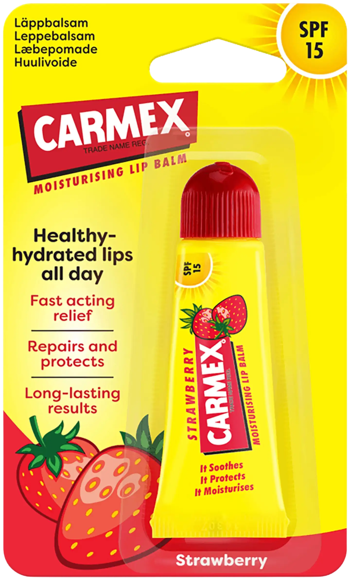 Carmex Strawberry Huulivoidetuubi 10g