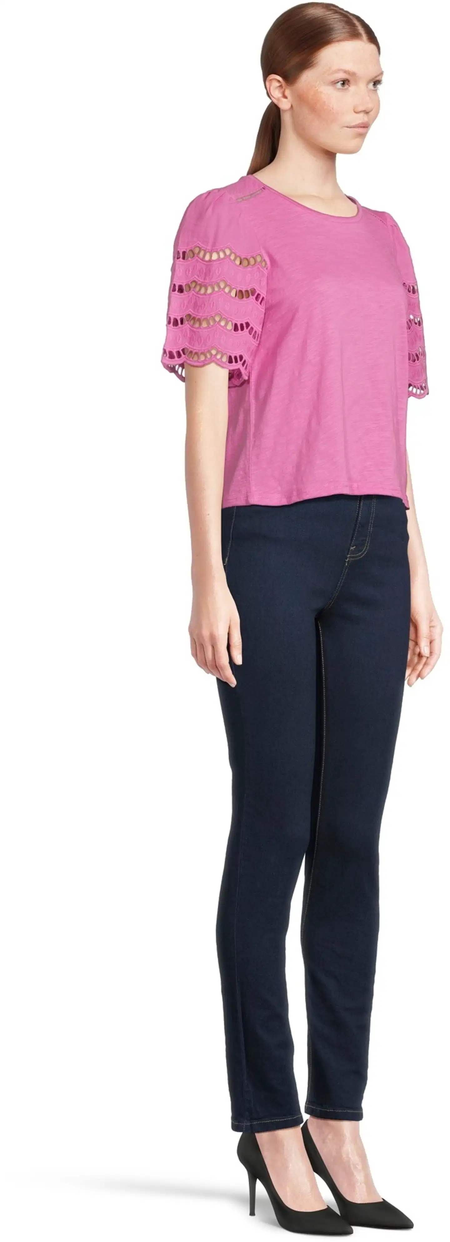 WKLY. naisten pitsihihallinen trikoopusero 213W090136 - 17-2625TCX - 4