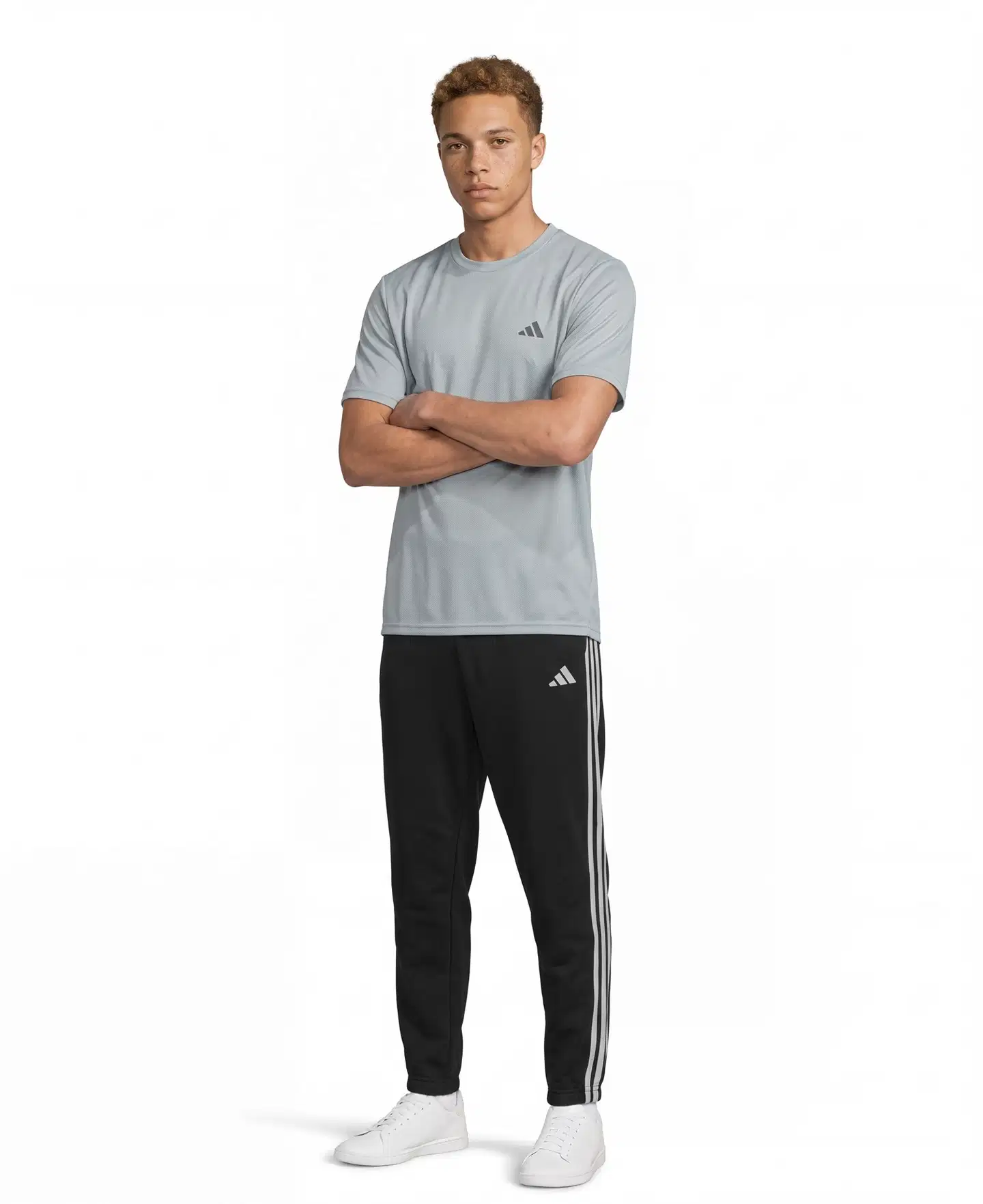 Adidas miesten collegehousut KY6533 - Black/White - 3