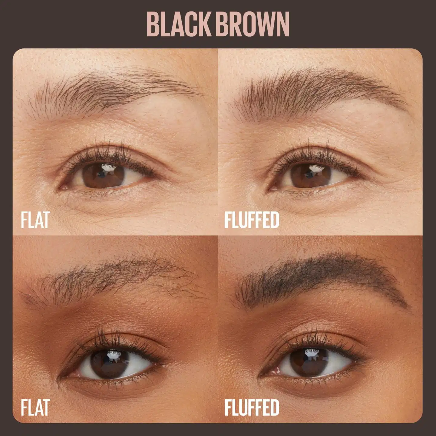 Maybelline New York Superfluff 262 Black Brown kulmavaahto 5 g - Black Brown - 5