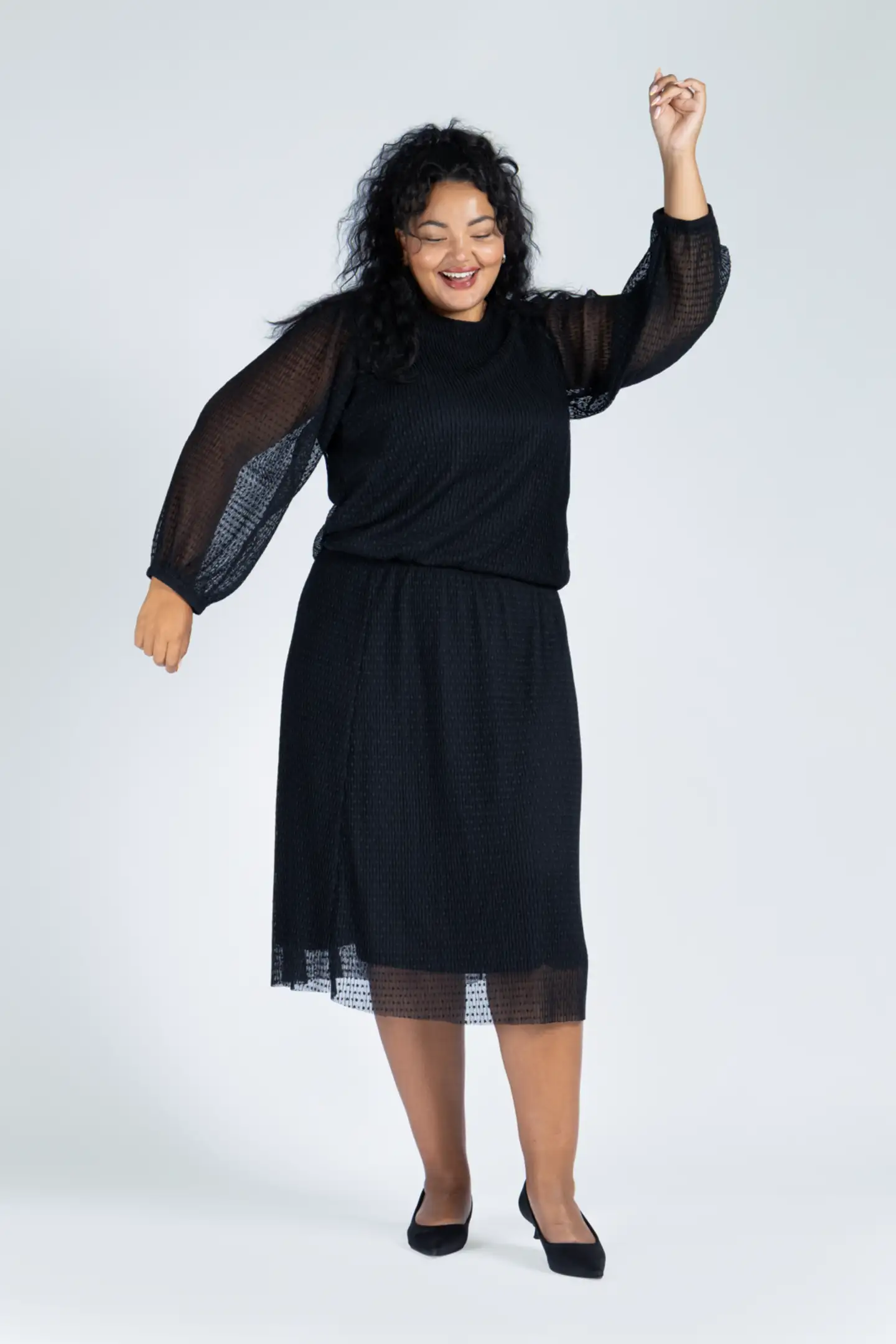 House naisten mesh-hame 221HP40760, D-mitoitus - BLACK - 10