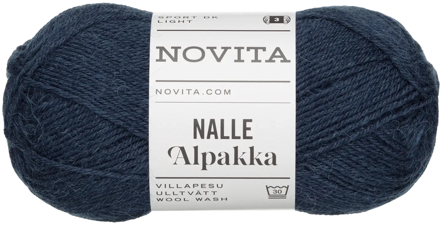 Novita lanka Nalle Alpakka 50g pakkasyö 1261 - 1