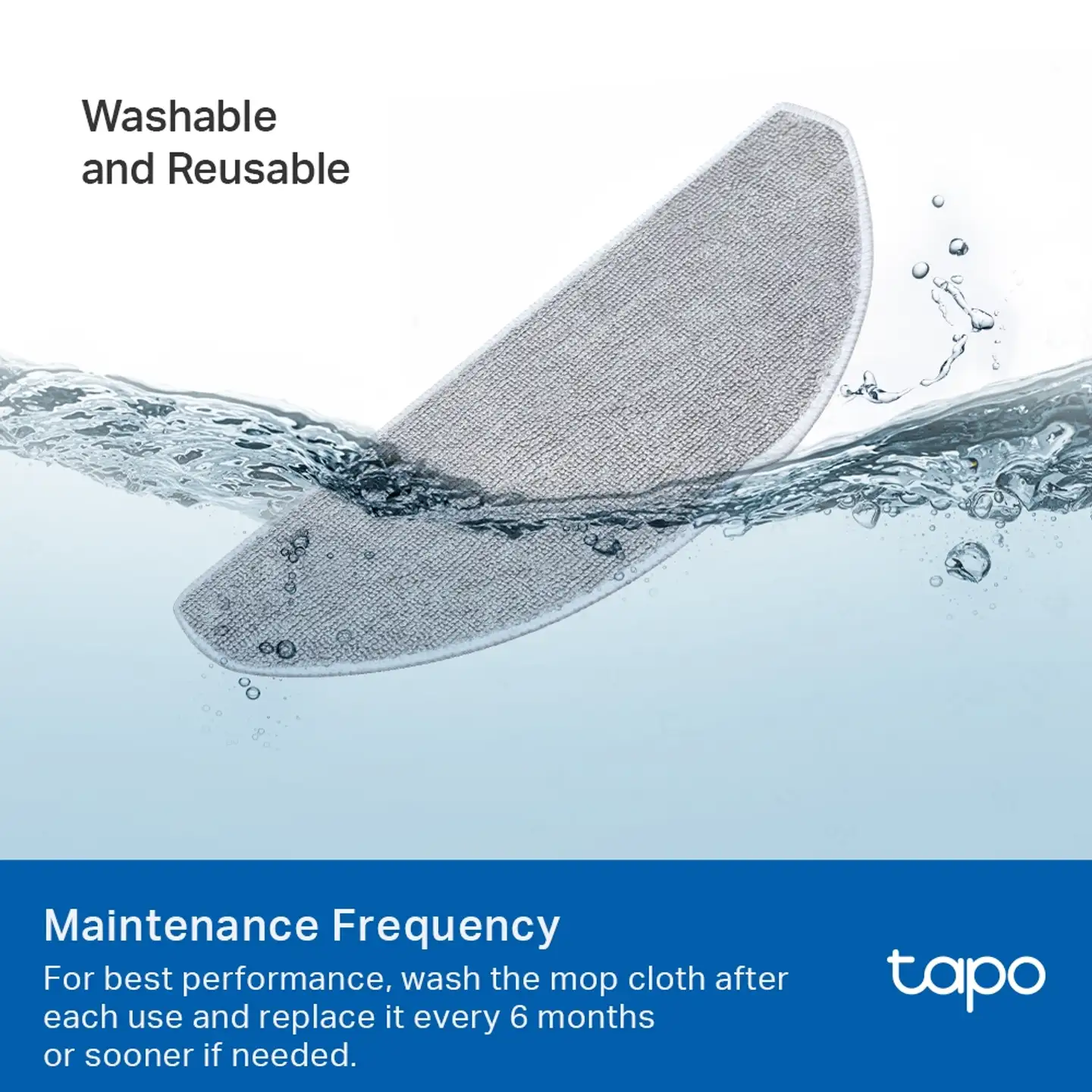 TP-Link Tapo RVA301 robottipölynimurin pestävä moppi, 5 kpl - 3
