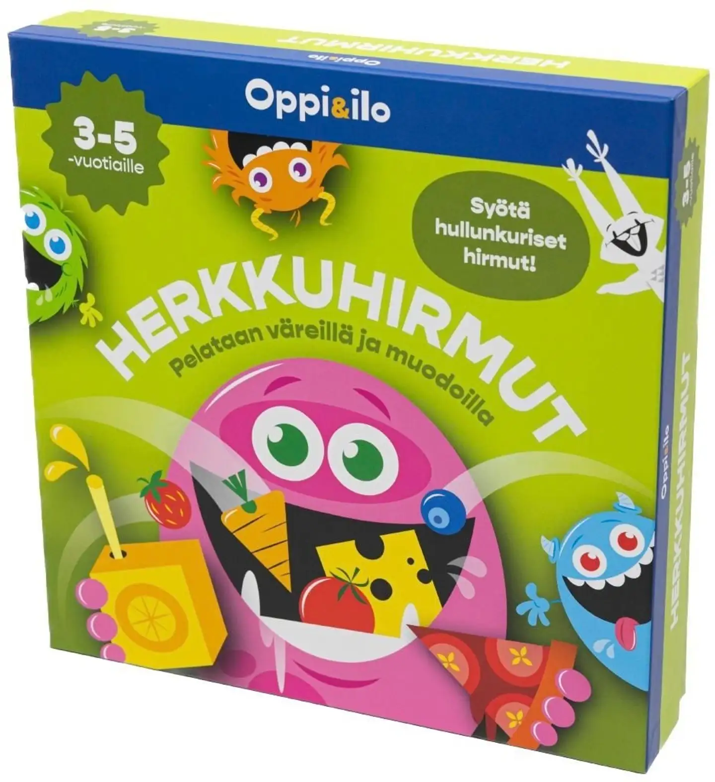 Oppi&ilo Herkkuhirmut -lastenpeli 3-5 v