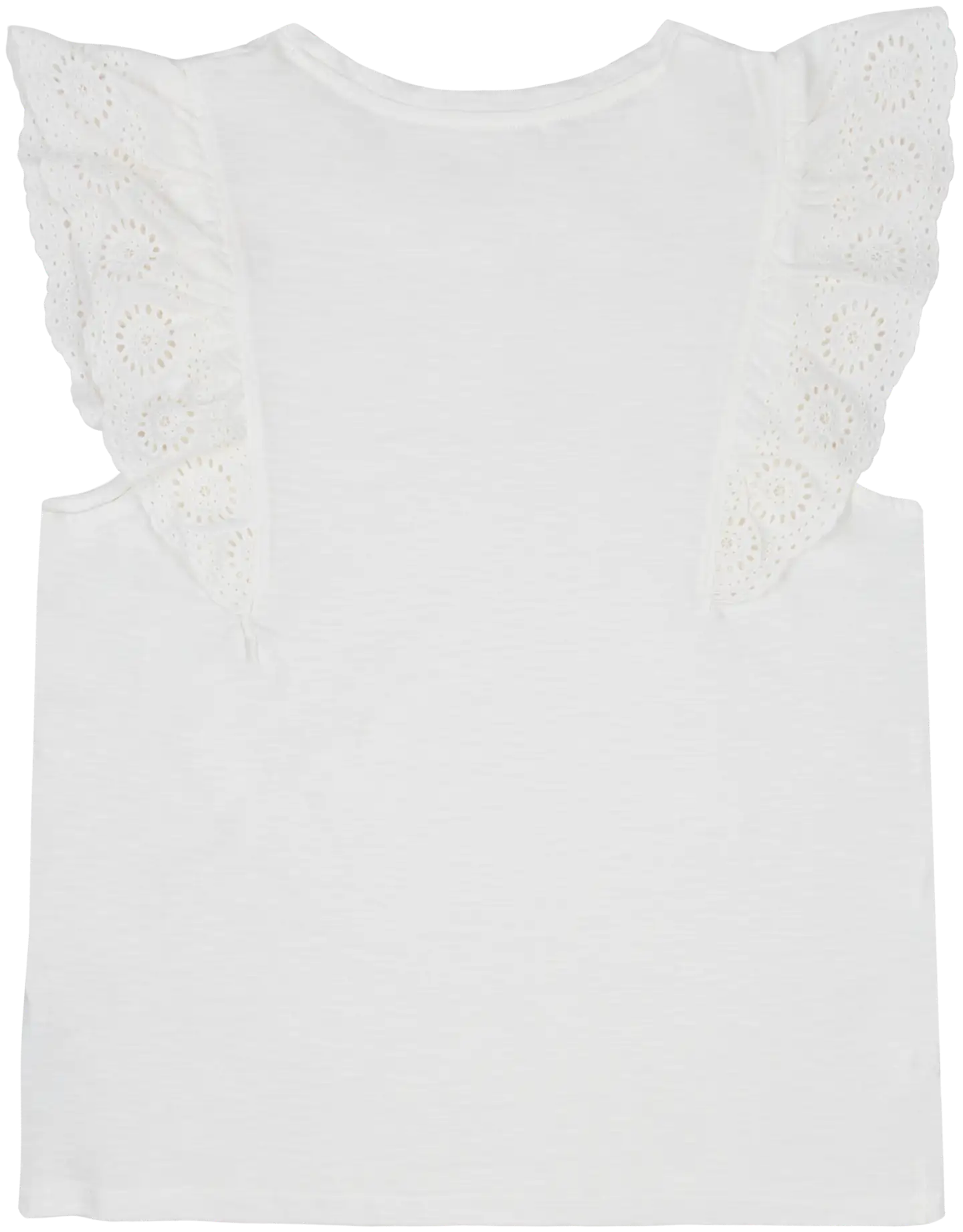 TEX naisten trkoopusero frillahihoilla I978893 - Off white - 2
