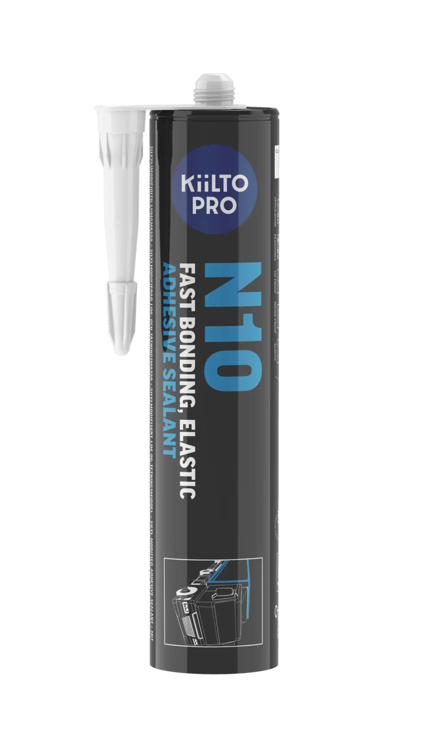 Kiilto Pro N10 liimamassa valkoinen 290 ml