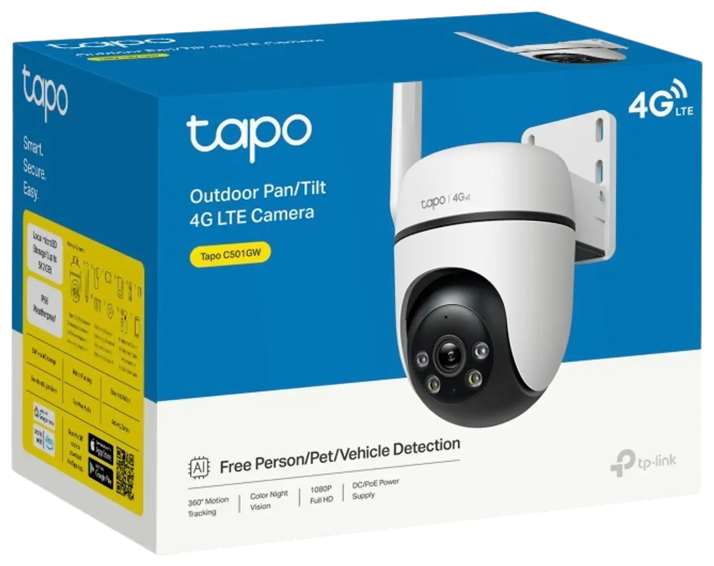 TP-Link Tapo C501GW PAN/TILT 4G -valvontakamera ulkokäyttöön - 4