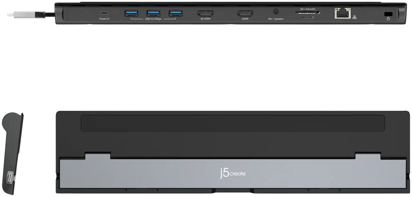 j5create USB-C 2 näytön telakka - 4