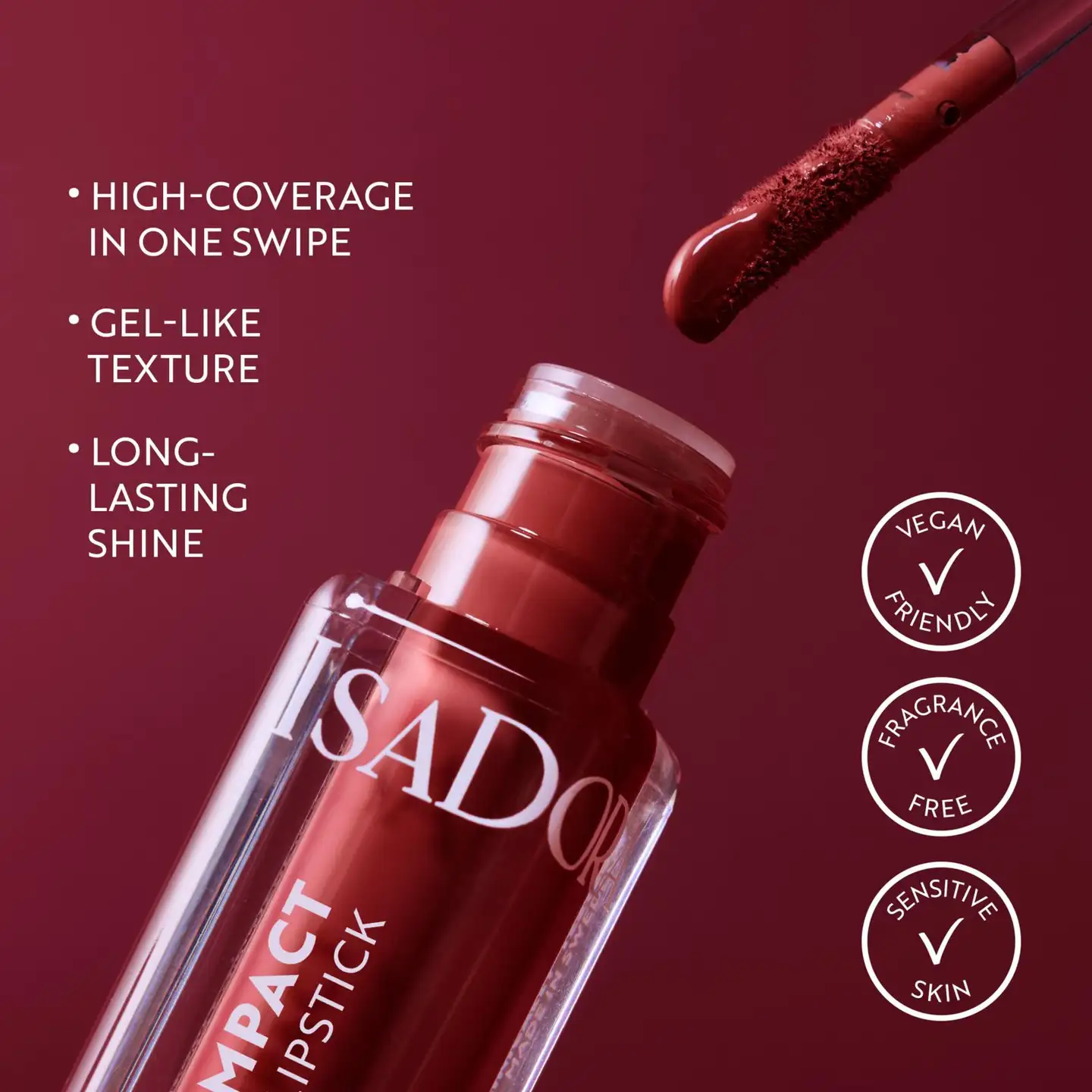 IsaDora The True Impact Vinyl Liquid Lipstick Nestemäinen Huulipuna 12 Sincere 4,8 ml - Sincere - 5
