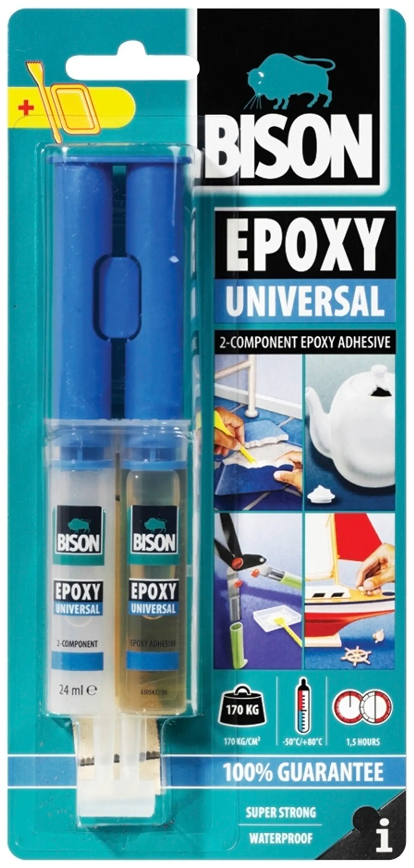 Bison epoksiliima 2-komponentti Universal 24ml