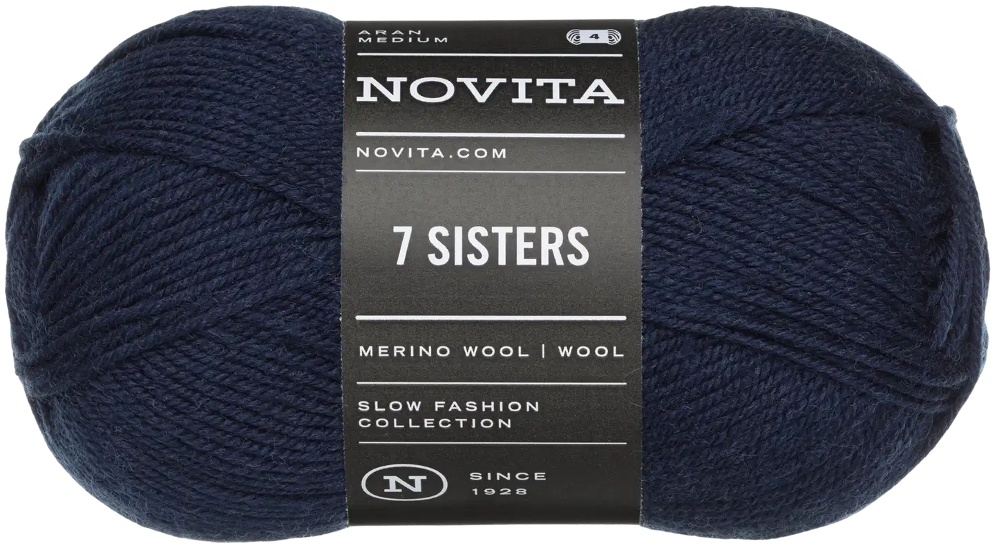 Novita lanka 7 Sisters 100g laivasto 170 - 1