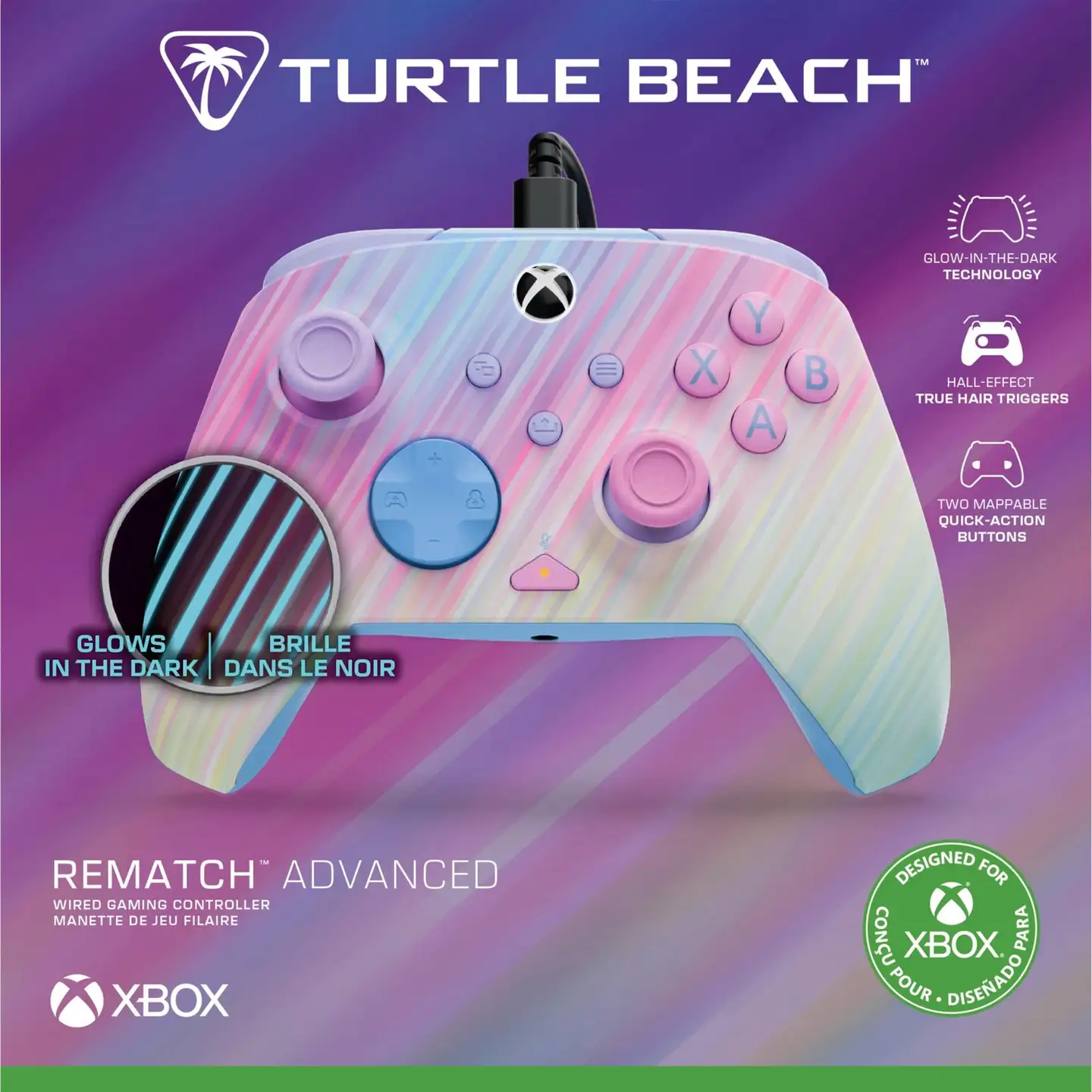 Turtle Beach PC/Xbox ohjain Rematch Advanced - Cotton Candy - 4