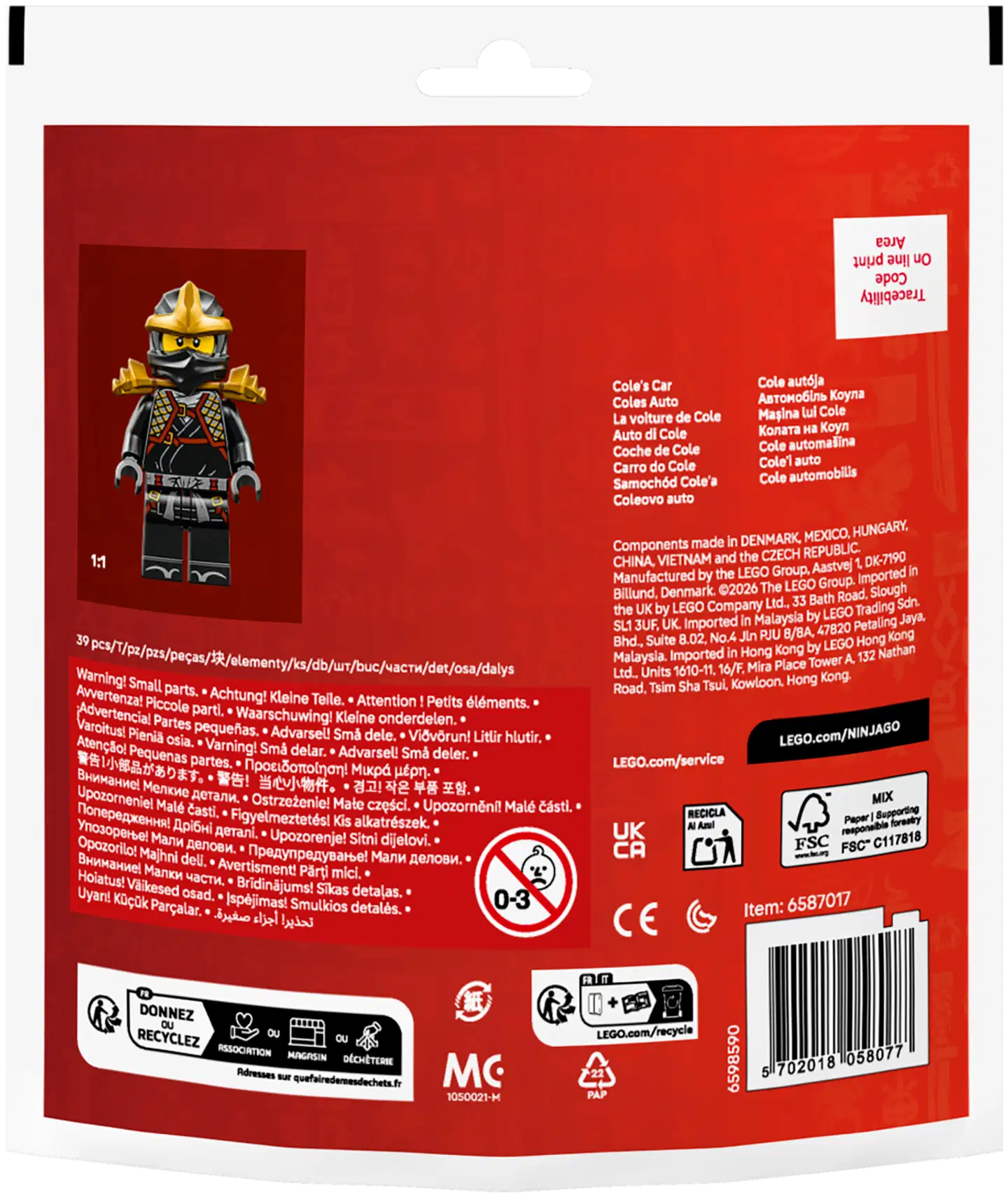 LEGO® Mini-Builds 30723 Cole-ninjan auto - 3