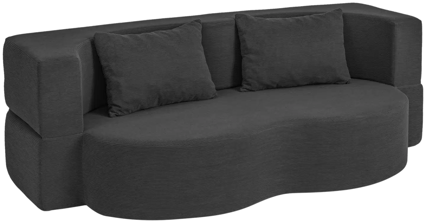 SoBuy sohvasänky musta FST101-SCH - 1