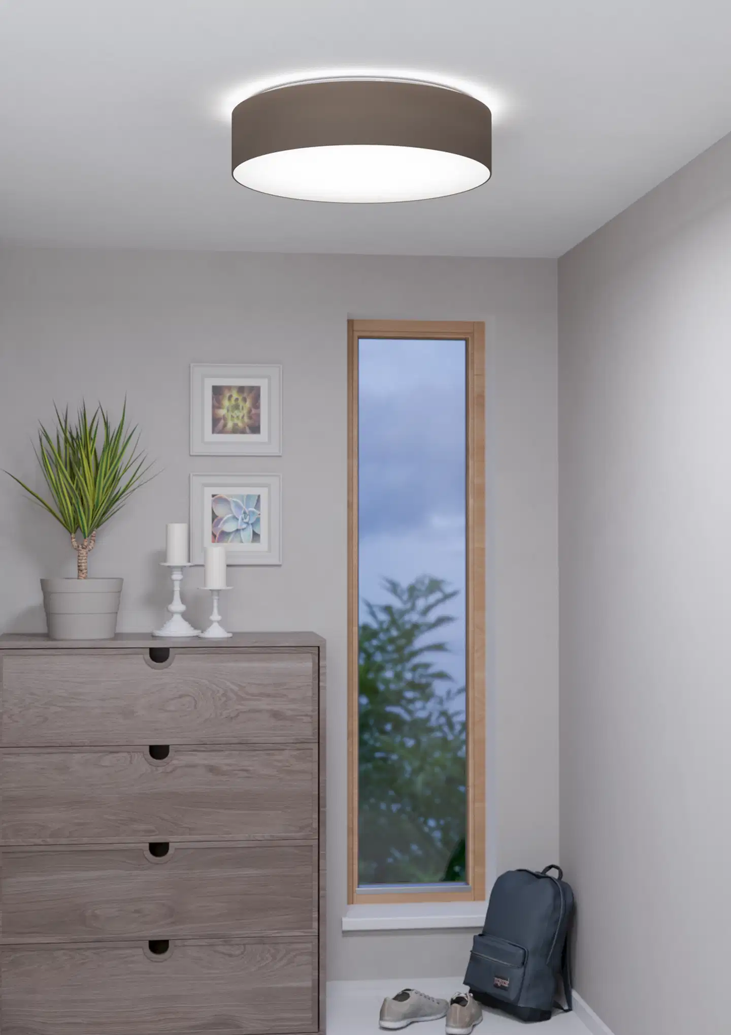 EGLO Plafondi connect.z Romao-z led 57cm valkoinen/taupe - 7