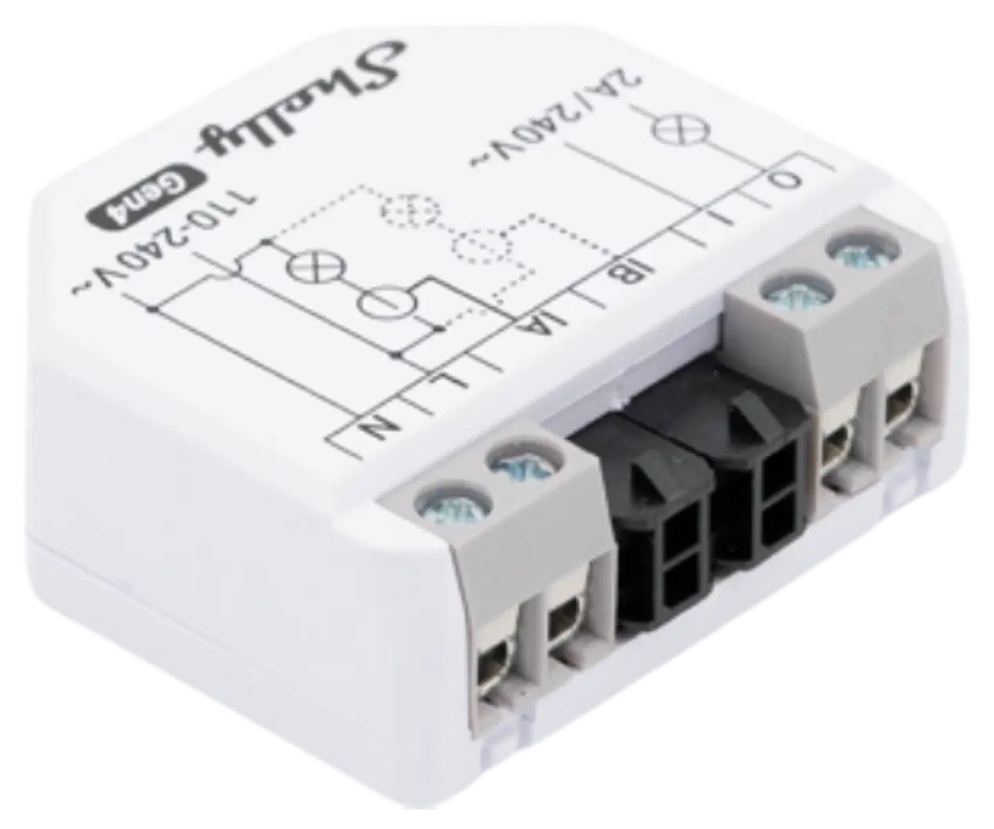 Shelly EM Gen4 - WiFi- ja Zigbee 1-vaiheinen energiamittari, 50 A - 3