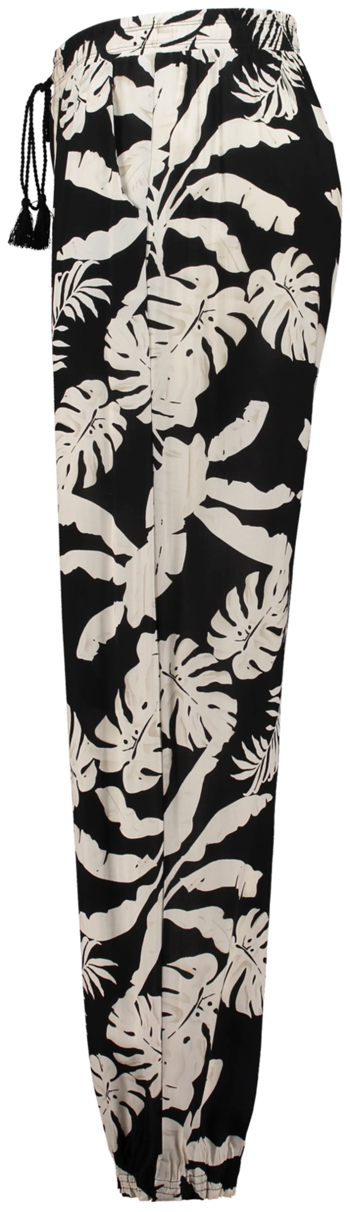 Z-one naisten housut Ro44xy - Black palm - 2